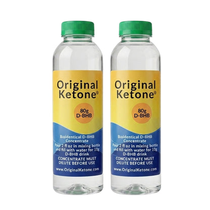 Original Ketone Double Pack with 2 Bottles 80 g bioidentical D-BHB Concetnrate